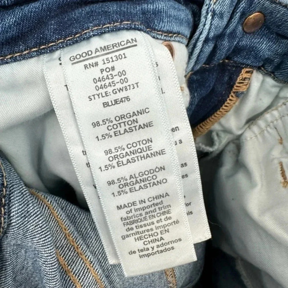 Good American Good Waist Jeans Blue476 B463 - Picture 4 of 5